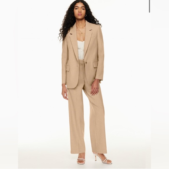 Aritzia The Effortless Pant™ - (Re)ssential- Heather Constant Camel Sz 0 - Picture 1 of 11